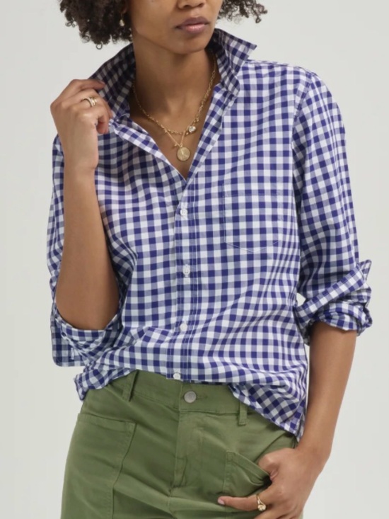 Frank & Eileen Tops - Frank & Eileen Blue and White Gingham Button-Down